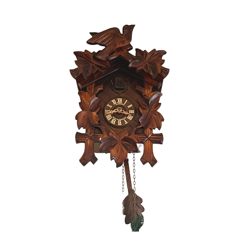 Cuckoo Clock with Bird on Top 12"
