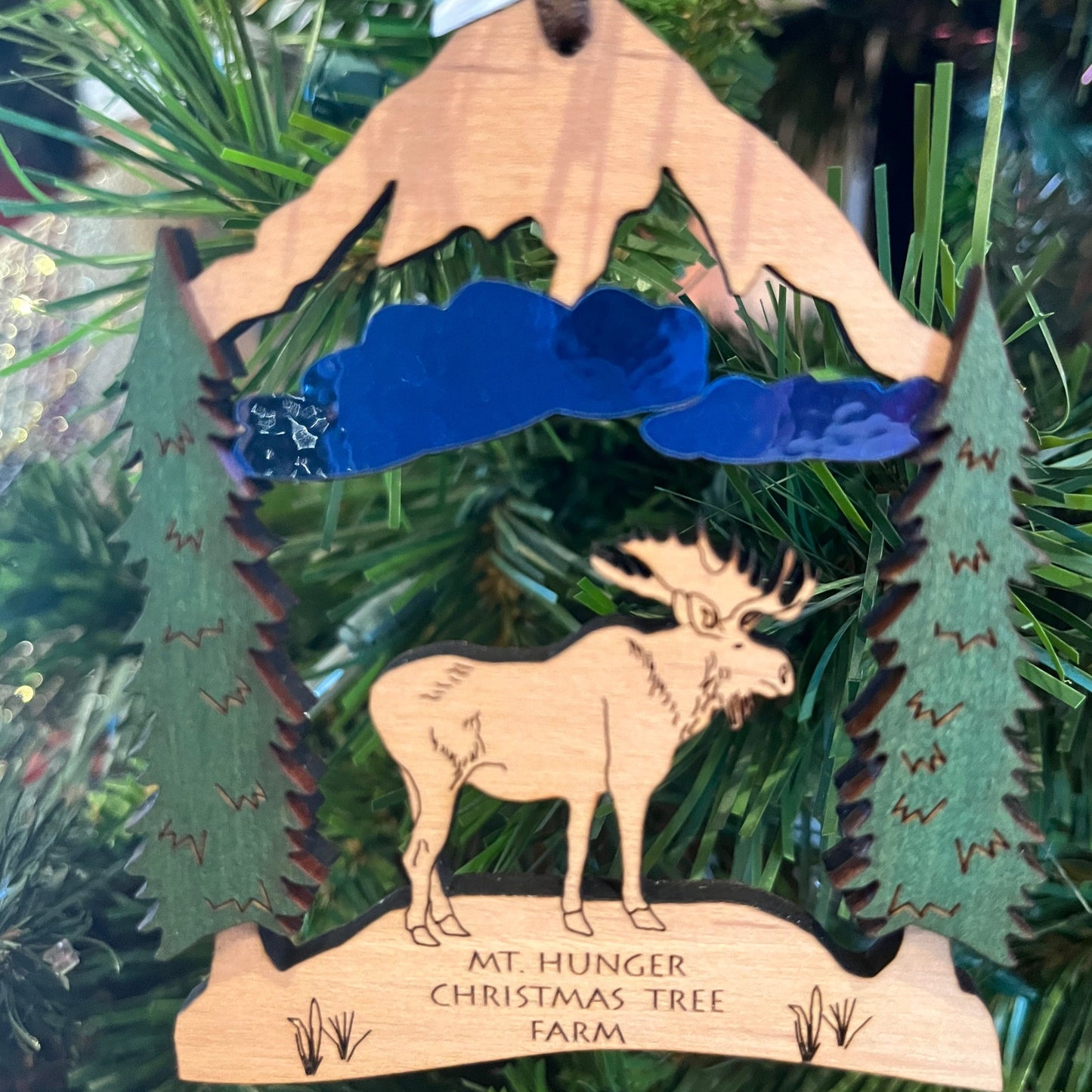 Mt Hunger Moose Wood Ornament